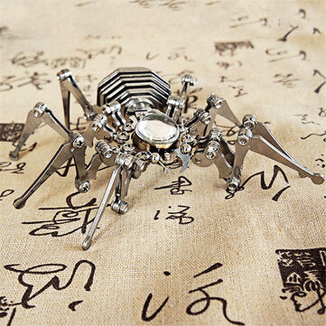 SMG Punk Spider Crystal Watch Creative Handmade Metal Spider With Foldable Feet Crafts Punk Style Cl