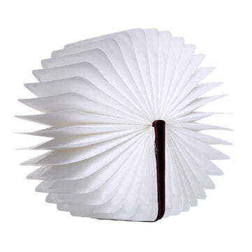 Wood Grain Book Light Folding Book Light USB Charging Night Light Mini Book Light For Home Office De