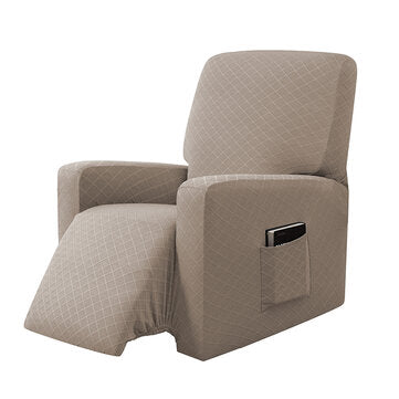 Waterproof Recliner Stretch Sofa Cover All-inclusive Non-slip Elastic Sofa Cou... (COLOR: SANDCOLOR)