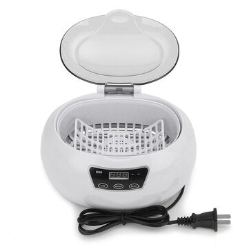 600ml Pro Ultrasonic Cleaner Ultra Sonic Bath Jewellery CD Cleaning Basket Timer