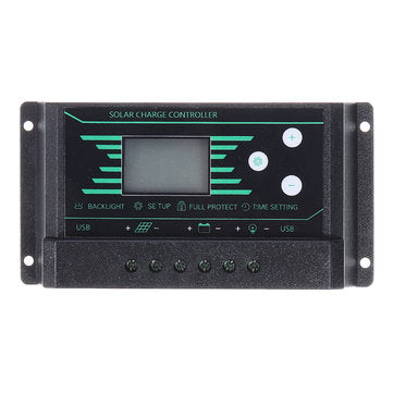 PWM 10/20/30A 12V/24V Auto Solar Charge Controller LCD Dispaly Battery Charge Sola... (CURRENT: 20A)