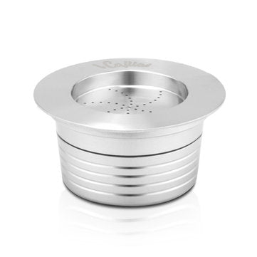 Stainless Steel Refillable Coffee Capsule Cup Reusable Coffee Pods w/ Pods Holder Spoon Brush for La