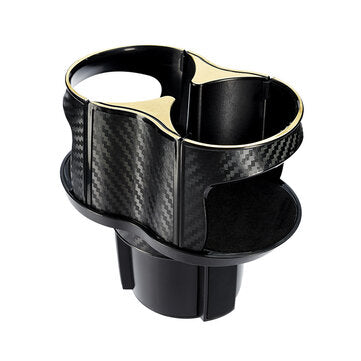 Rotating Base Car Cup Holder Drinking Bottle Holder ABS Car Cup Holder (COLOR.: GOLD)