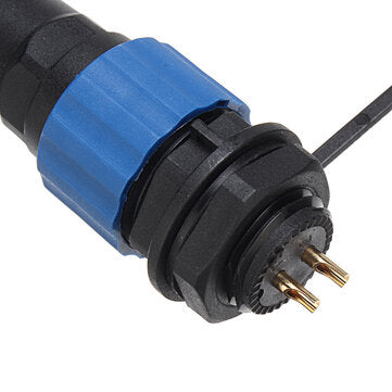 SP16 IP68 Waterproof Connector Male Plug & Female Socket 2 Pin Panel Mount Wire Cable Connector Avia