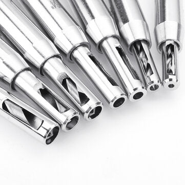 7pcs 1/4 Inch Hex Shank Self Centering Door Lock Cabinet Hinge Drill Bits Set Pilot Hole Saw Tool