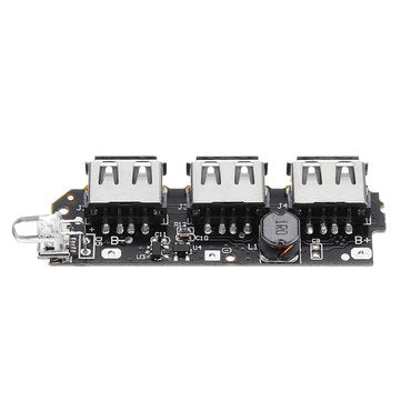 5V 2.1A 3 USB Mobile Power Circuit Board  Boost Module For DIY Power Bank Lithium Battery