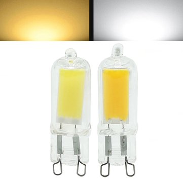Mini G9 2W LED COB Light Lamp Halogen Chandelier Crystal Light Bulb AC220V (COLOR.: WARMWHITE)