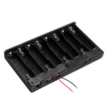 8 X AA 12V Battery Box with Cover and Switch