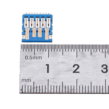 10PCS USB 3.0 Ultra-Thin Male USB Disk Black Gel Connector H=1.05