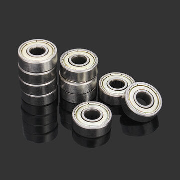 Machifit 10pcs 6x17x6mm 606zz Steel Sealed Shielded Deep Groove Ball Bearing