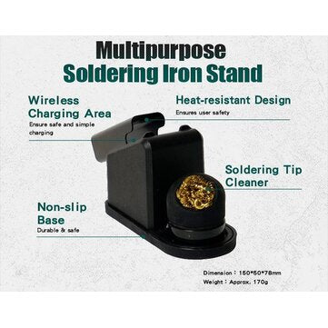 Pro`sKit SI-B166 USB Soldering Iron Wireless Rechargeable 2200mA Li-ion Battery Fast Heat Up