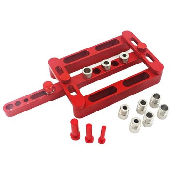 Woodworking Three-In-One Hole Punch Locator Hole Opener Round Dowel Locator Vertical Drill Woodworki