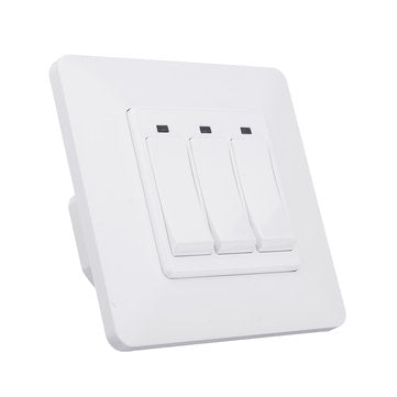 MoesHouse WS-EUY3-W EU Standard 3 Gang Smart Push Button Switch Smart Life Tuya Wireless Remote Cont