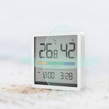XIAOMI Miiiw Mute Temperature Humidity Clock Digital Hygrometer Alarm Clock Indoor Thermometer Humid