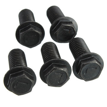 Saw Blade Bolt 18mm Left Hand Thread Black Metal Hex Head Flange