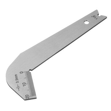 Stainless Steel Drill Bit Sharpening Angle Gauge 118 Degree Scale Gage Measuring Tool