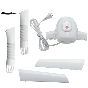 Portable Electric Clothes Hanger Shoes Dryer Hot Cold Air Drying Cloth Rack Laundry