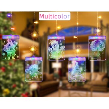 USB LED Luminous Fairy Curtain String Light Garland Hanging Wall Lamp For Ch... (COLOR.: MULTICOLOR)