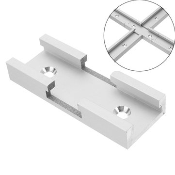 Machifit 2pcs 80mm T-track Connector T-slot Miter Track Jig Fixture Slot Connector For Router Table