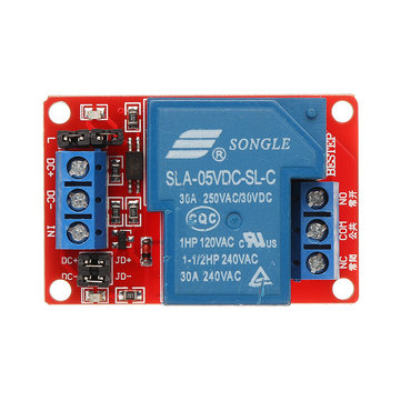 10pcs BESTEP 1 Channel 5V Relay Module 30A With Optocoupler Isolation Support High Low Level Trigger