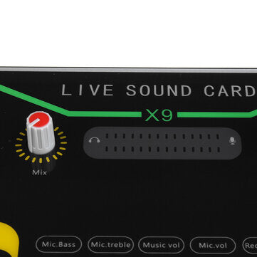 X9 Vibrato Fast Hand K Song Recording Device Dual Mobile Phone Live Broadcast Anchor USB 2-Channel S