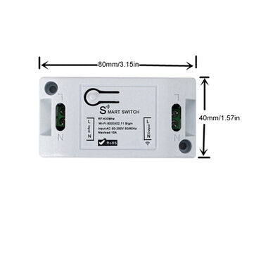 Smart Light Switch Timer Wireless Remote Control Works With Phone APP 433RF WIFI
