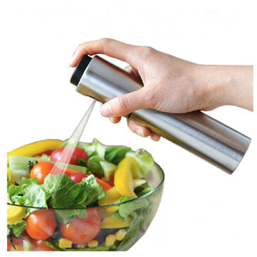 Stainless Steel Oiler Oil Spray Refillable Bottles Fuel Injector Sprayer Pot Gravy Boats Kitchen Too