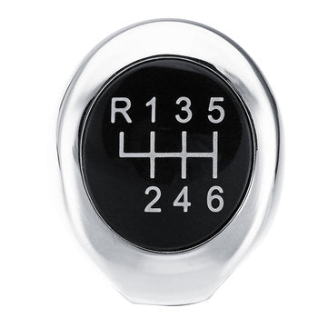 Car 5/6 Speed PU Leather Matte Silver Gear Shift Knob for BMW 1/3/5/6 Series X1 X... (SPEED: 6SPEED)
