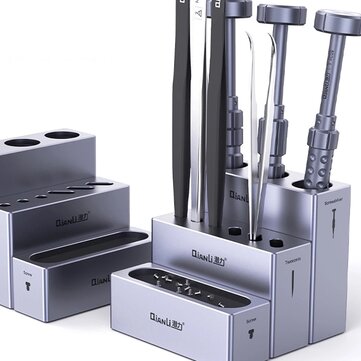 QIANLI iCube Aluminium Alloy Storage Box Screwdrivers Tweezers Screw Magnetic Storage Rack Multi-fun