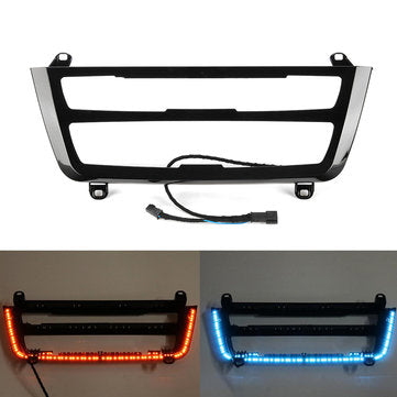 Illuminated LED Dual Color AC Radio Trim Retrofit For BMW 3 4 M3 M4 Series F30 F31 F32 F33 F34 F36 F
