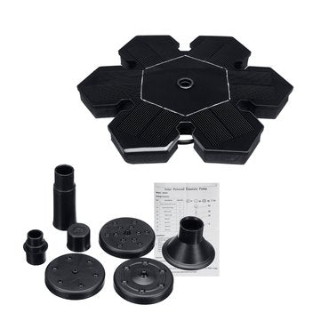 6V/1.5W DC7V 160L Flow Solar Fountain Pump for Bird Bath Solar Panel kit Water Pump Water Fountain P