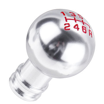 Universal 6 Speed Car Aluminum Alloy Gear Shift Knob Round Ball Shape