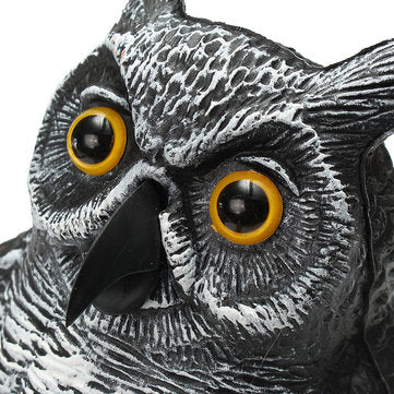 Standing Owl Bird Model Toys Hunting Shooting Decoy Deterrent Home Garden Decorations