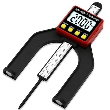 0-80MM LCD0.01MM Digital Height Depth Counting Depth Gauge Woodworking Depth Gauge Altimeter Woodwor