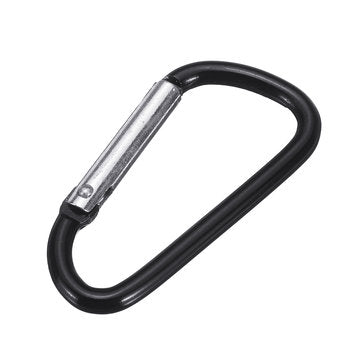 Screw Lock D-Shaped Carabiner Hook Keyring Clip