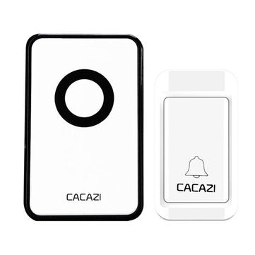 CACAZI 38 Tunes Wireless Cordless Waterproof Doorbell Remote Contr... (ADAPTOR: EUPLUG | TYPE: 1TO1)