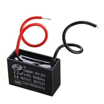 CBB61 3Pcs 2.2UF Starting Capacitance 450V AC Fan Capacitor CBB Motor Run Capacitor