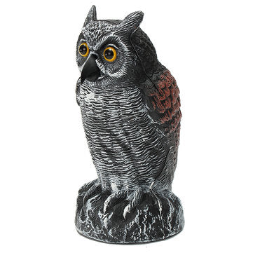 Standing Owl Bird Model Toys Hunting Shooting Decoy Deterrent Home Garden Decorations