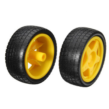 8 Pcs Smart Robot Rubber Tyres Wheels For  TT Motor