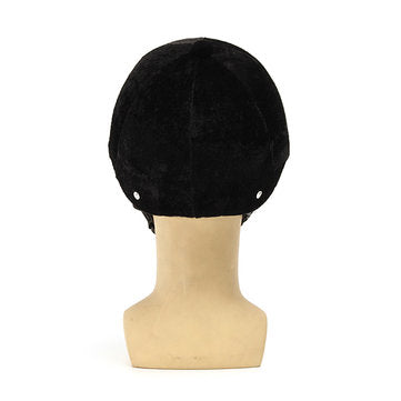 Black Equestrian Knight Helmet Velvet Casque Hat Men Women For Riding Electric Scooter Motorcycle
