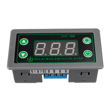 ZK-KTD4 DC 5-30V 15A 1S-999Min MOS Switch Trigger Cycle Timing Delay Module Solenoid Valve Control 5