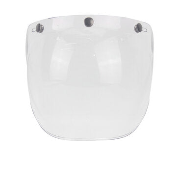 CYCYLEGEAR Bubble Shield Helmet Lens For Half Retro Flying Helmet Tri-buckle Lens With ... (TYPE: 1)