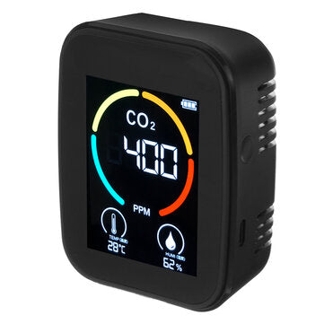 YZ-12 Carbon Dioxide Detector Portable Household USB Infrared Air Humidity Temperature