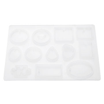 83Pcs DIY Silicone Molds Making Jewelry Pendant Resin Casting Mould Tool W/ Bag