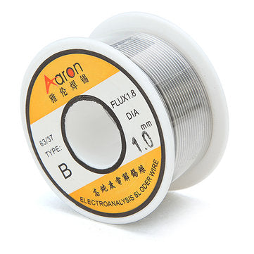 Aron Type-B 100g 63/37 1.0mm Flux1.8 Tin Lead Rosin Core Soldering Iron Wire Reel