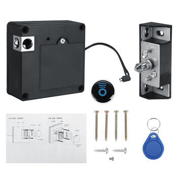 No-hole Sensor Cabinet Lock Electronic Hidden Home Furniture Door Drawers Lock (TYPE: 1KEY)