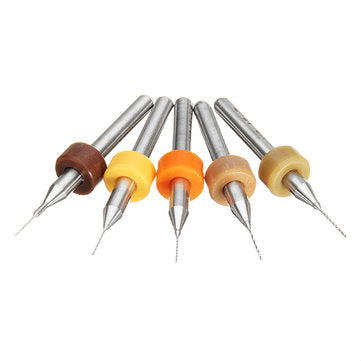 Drillpro 50pcs 0.25-0.45mm Tungsten Carbide Micro PCB Drill Bit Set for PCB Circuit Board