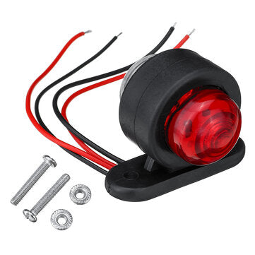 Mini Car Side Marker Lights Outline Lamps Waterproof Red White Universal Truck Trailer Caravan Lorry