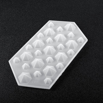 DIY Diamond Resin Casting Molds Silicone Jewelry Pendant Craft Making Mould
