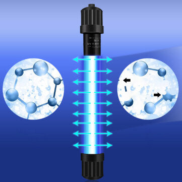 UV Ultraviolet Waterproof Aquarium Sterilization Lights Clean Lamp for Water Clean Green Cleaner